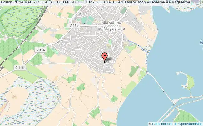 plan association Pena Madridista Faustis Montpellier - Football Fans Villeneuve-lès-Maguelone