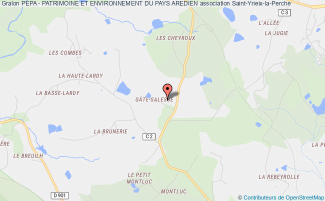 plan association Pepa - Patrimoine Et Environnement Du Pays Aredien Saint-Yrieix-la-Perche