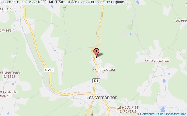 plan association PÉpÉ PoussiÈre Et MÉlusine Saint-Pierre-de-Chignac