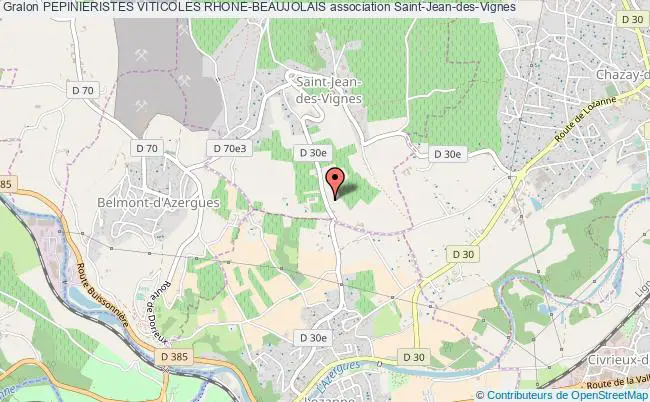 plan association Pepinieristes Viticoles Rhone-beaujolais Saint-Jean-des-Vignes