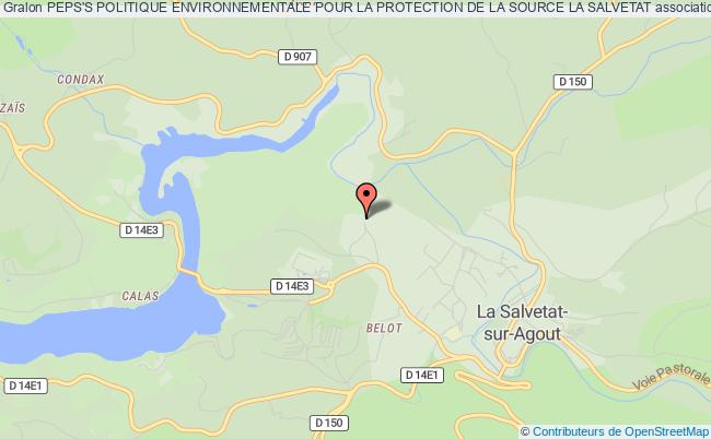 plan association Peps's Politique Environnementale Pour La Protection De La Source La Salvetat La    Salvetat-sur-Agout