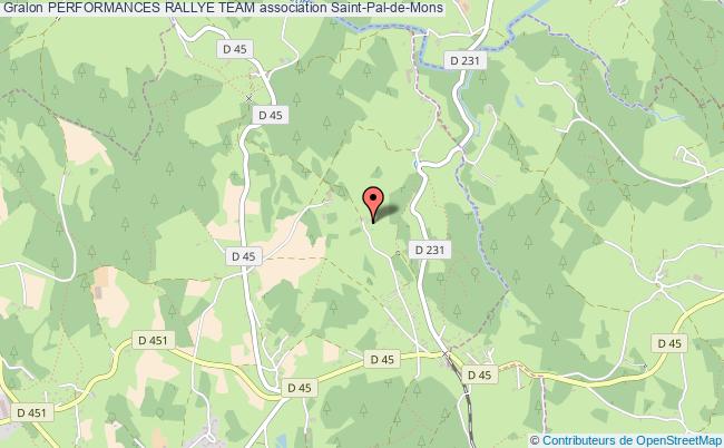plan association Performances Rallye Team Saint-Pal-de-Mons