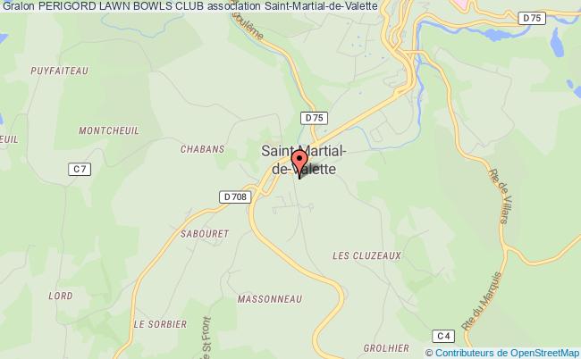 plan association Perigord Lawn Bowls Club Saint-Martial-de-Valette