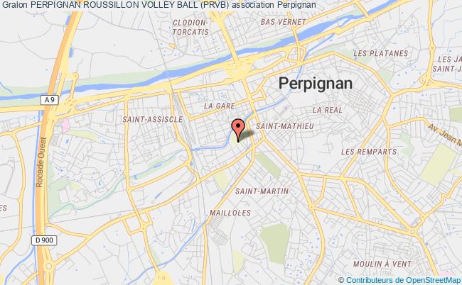 plan association Perpignan Roussillon Volley Ball (prvb) Perpignan