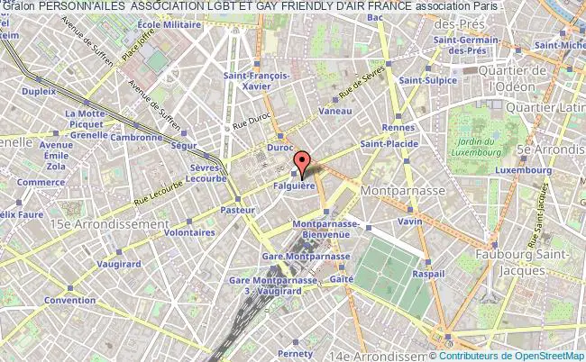 plan association Personn'ailes  Association Lgbt Et Gay Friendly D'air France Paris