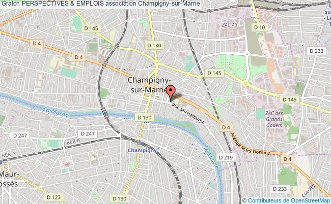 plan association Perspectives & Emplois Champigny-sur-Marne