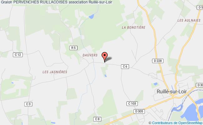 plan association Pervenches Ruillacoises Ruillé-sur-Loir