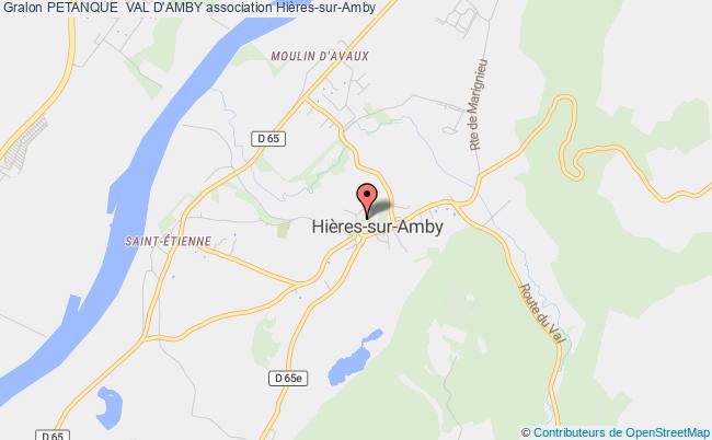 plan association Petanque  Val D'amby Hières-sur-Amby
