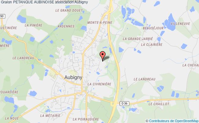 plan association Petanque Aubinoise Aubigny