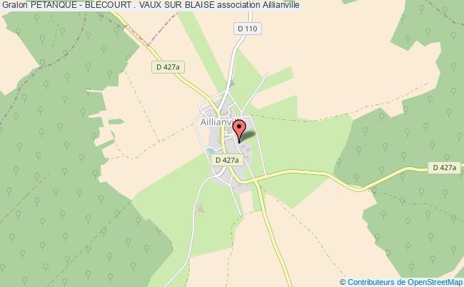 plan association Petanque - Blecourt . Vaux Sur Blaise Aillianville