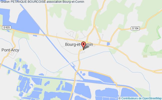 plan association Petanque Bourcoise Bourg-et-Comin