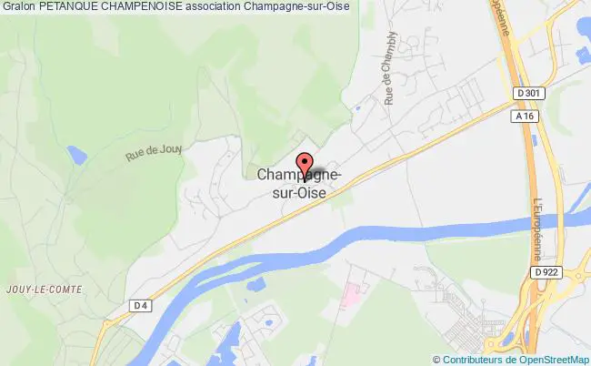 plan association Petanque Champenoise Champagne-sur-Oise