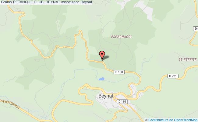 plan association Petanque Club  Beynat Beynat