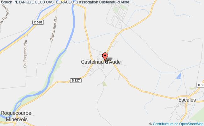 plan association Petanque Club Castelnaudois Castelnau-d'Aude