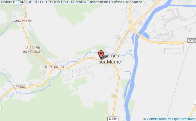 plan association Petanque Club D'essomes-sur-marne Essômes-sur-Marne