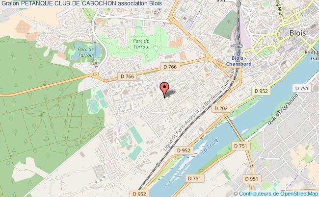 plan association Petanque Club De Cabochon Blois