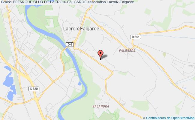 PETANQUE CLUB DE LACROIX-FALGARDE
