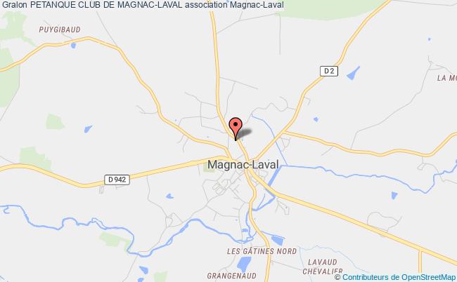 plan association Petanque Club De Magnac-laval Magnac-Laval