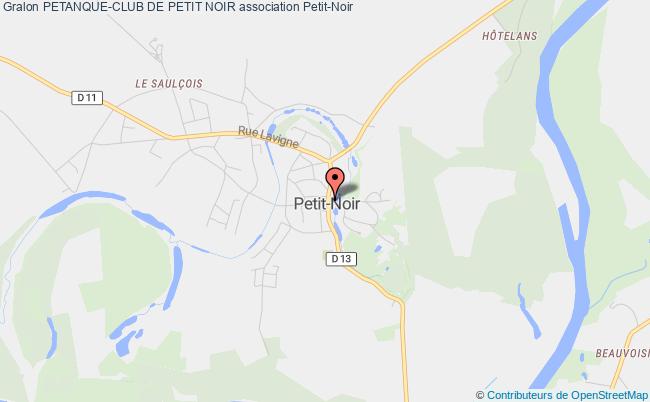 plan association Petanque-club De Petit Noir Petit-Noir