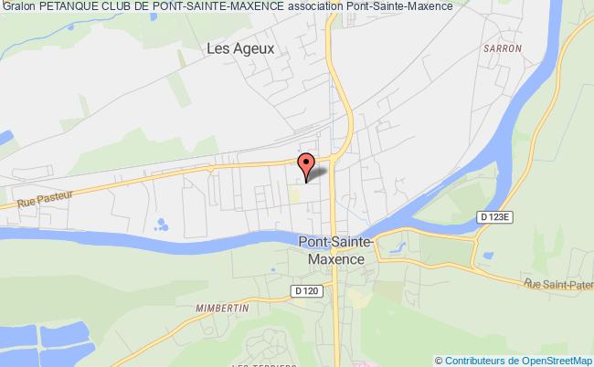 plan association Petanque Club De Pont-sainte-maxence Pont-Sainte-Maxence