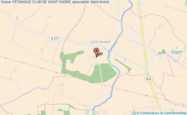 plan association Petanque Club De Saint Andre Saint-André
