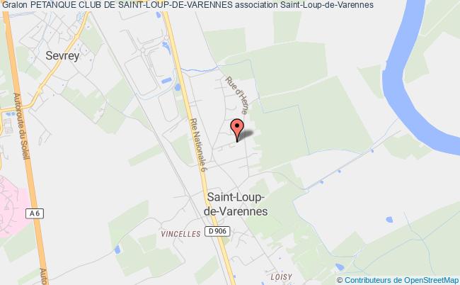 plan association Petanque Club De Saint-loup-de-varennes Saint-Loup-de-Varennes