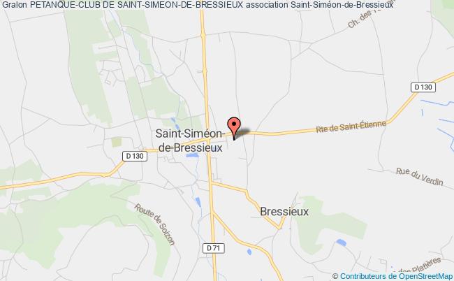 plan association Petanque-club De Saint-simeon-de-bressieux Saint-Siméon-de-Bressieux
