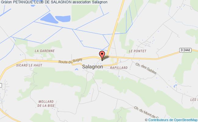 plan association Petanque Club De Salagnon Salagnon