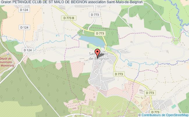 plan association Petanque Club De St Malo De Beignon Saint-Malo-de-Beignon