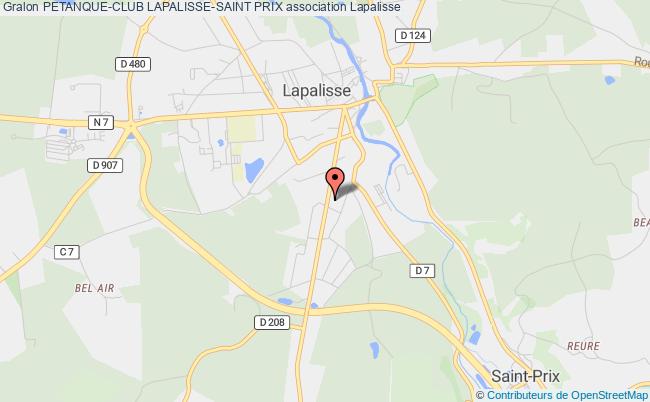 plan association Petanque-club Lapalisse-saint Prix 