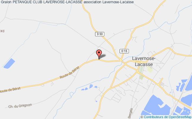 plan association Petanque Club Lavernose-lacasse Lavernose-Lacasse