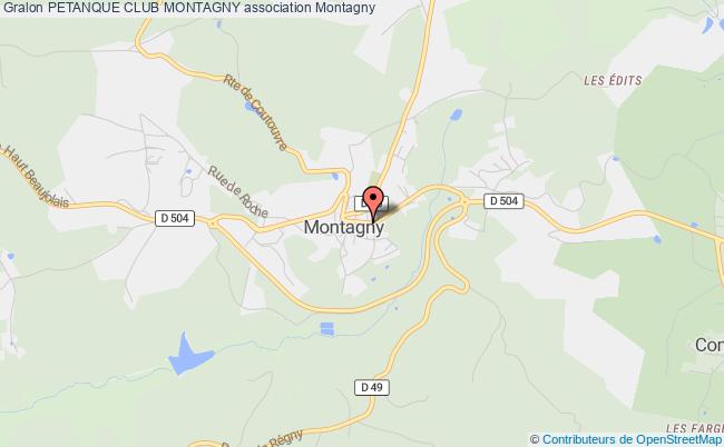 plan association Petanque Club Montagny Montagny