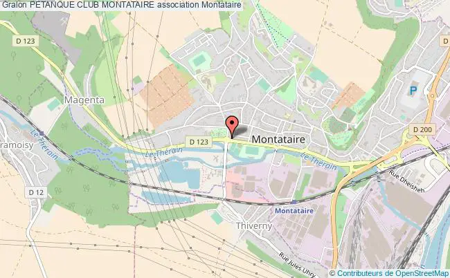 plan association Petanque Club Montataire Montataire