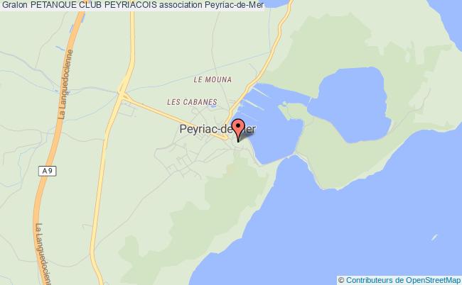 plan association Petanque Club Peyriacois Peyriac-de-Mer