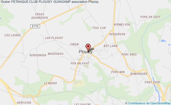 plan association Petanque Club Plouisy Guingamp Plouisy