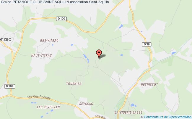 plan association Petanque Club Saint Aquilin Saint-Aquilin
