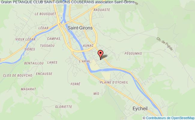 plan association Petanque Club Saint-girons Couserans Saint-Girons