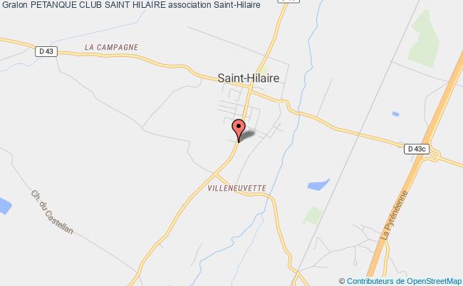 plan association Petanque Club Saint Hilaire Saint-Hilaire
