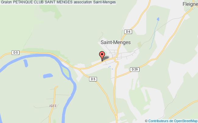 plan association Petanque Club Saint Menges Saint-Menges