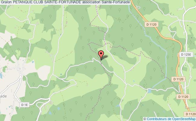 plan association Petanque Club Sainte-fortunade Sainte-Fortunade