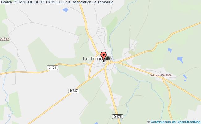 plan association Petanque Club Trimouillais La Trimouille