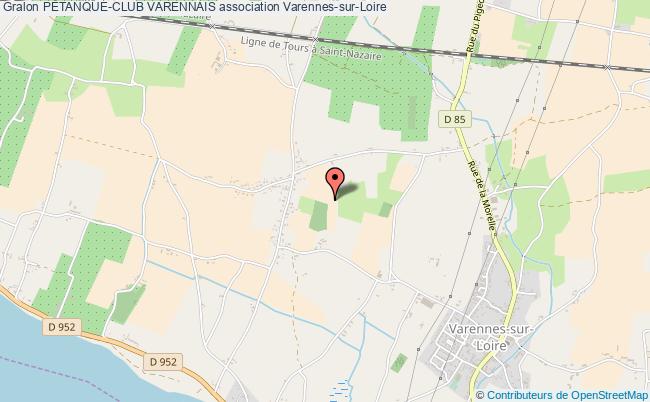 plan association PÉtanque-club Varennais Varennes-sur-Loire