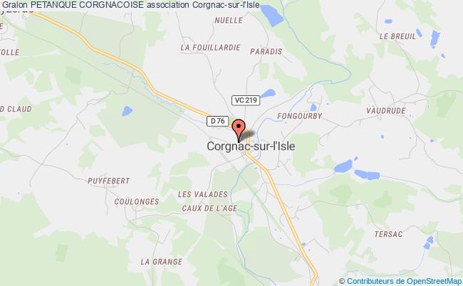 plan association Petanque Corgnacoise Corgnac-sur-l'Isle