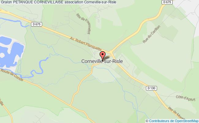 plan association Petanque Cornevillaise Corneville-sur-Risle