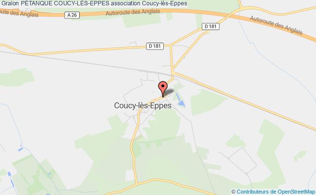 plan association PÉtanque Coucy-lÈs-eppes Coucy-lès-Eppes