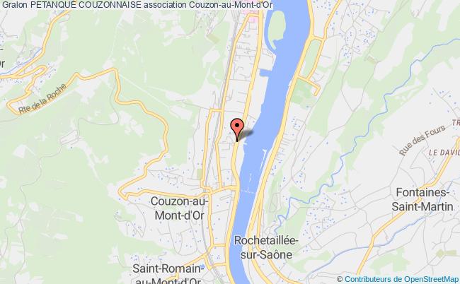 plan association Petanque Couzonnaise Couzon-au-Mont-d'Or