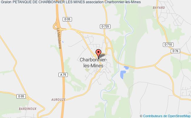 plan association Petanque De Charbonnier Les Mines Charbonnier-les-Mines