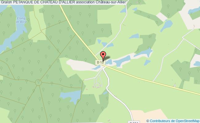PETANQUE DE CHATEAU D'ALLIER
