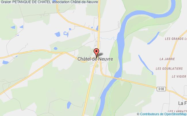 plan association Petanque De Chatel Châtel-de-Neuvre