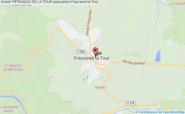 plan association Petanque De La Tour Freycenet-la-Tour